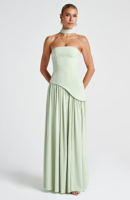 Maliyah Maxi Elbise - Mint Yeşili