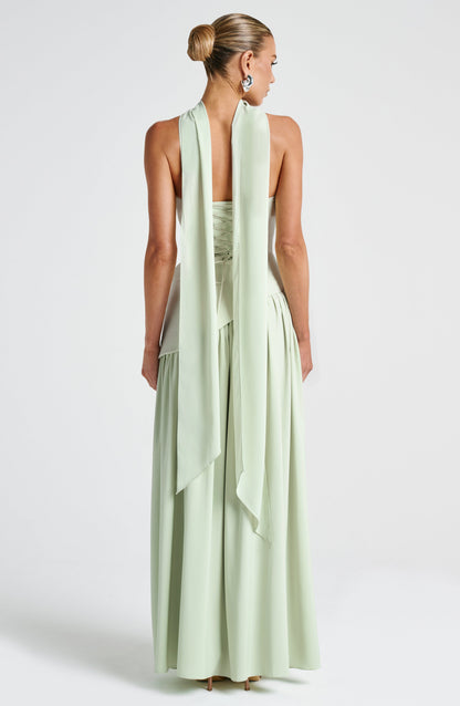 Maliyah Maxi Elbise - Mint Yeşili