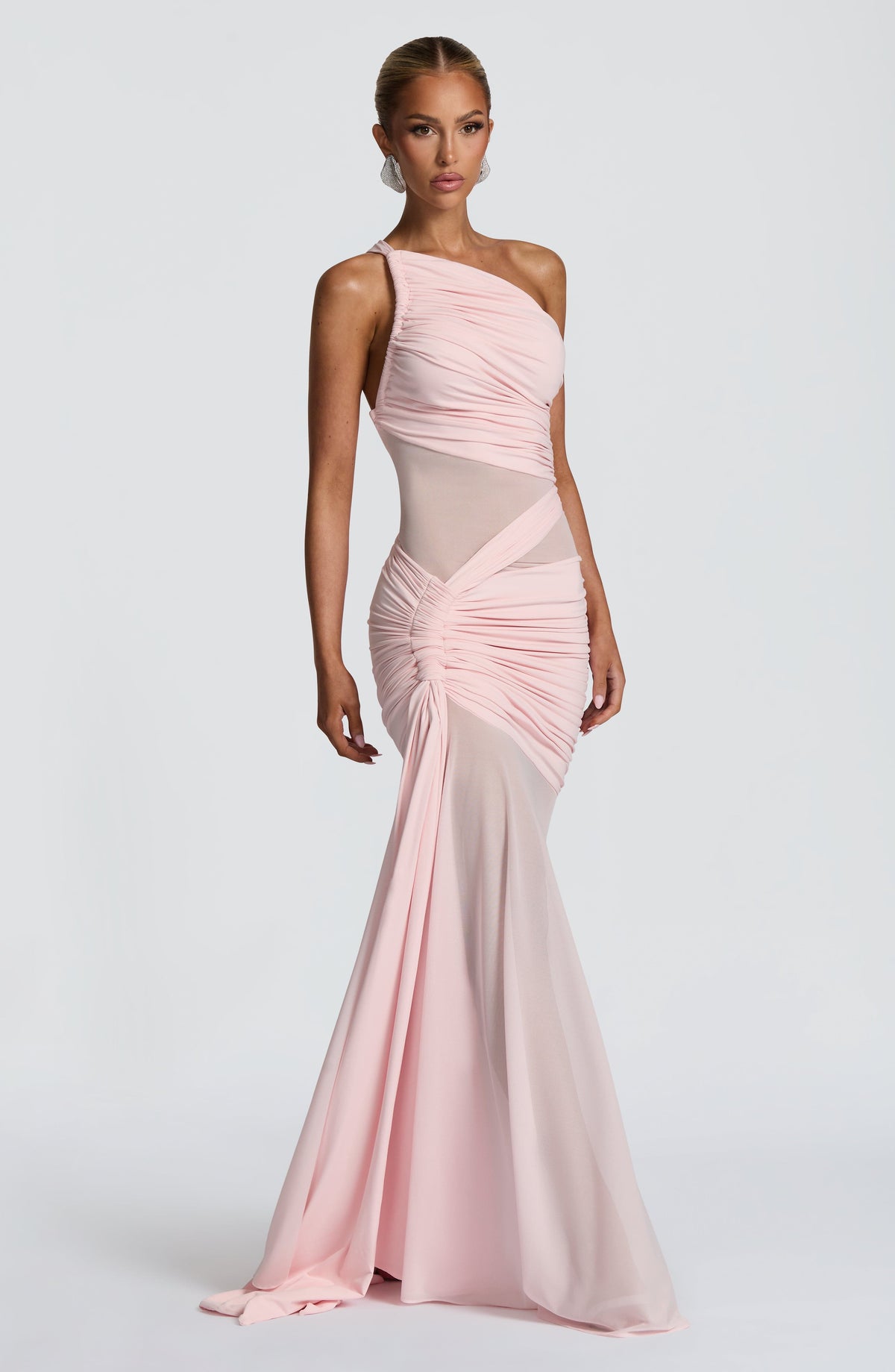 Marianne Maxi Elbise - Pudra
