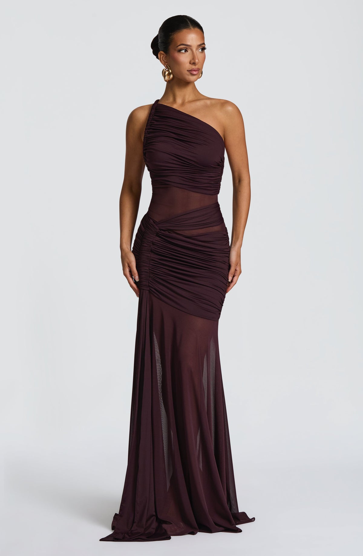 Marianne Maxi Elbise - Mürdüm