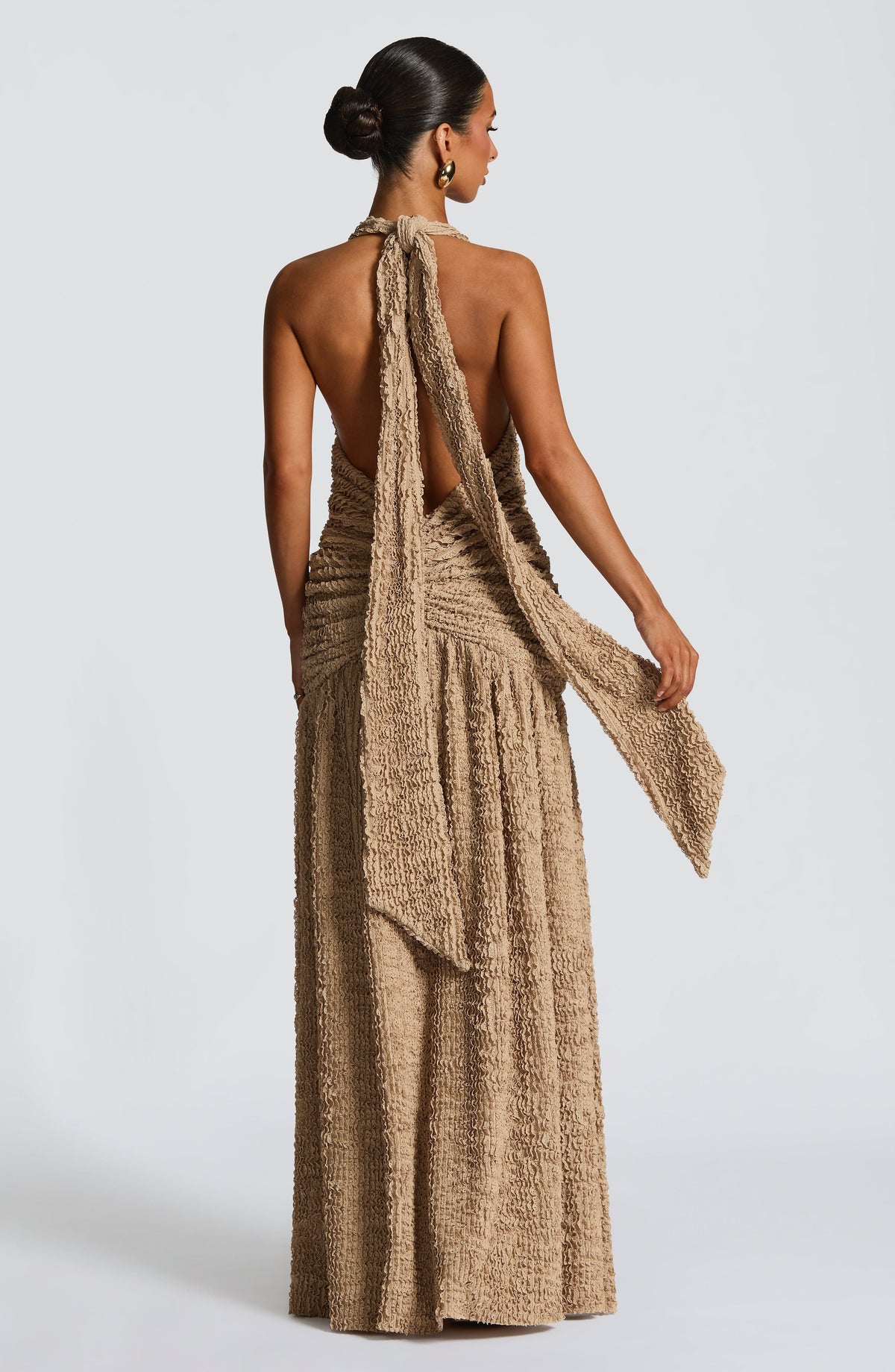 Minerva Maxi Elbise - Bej