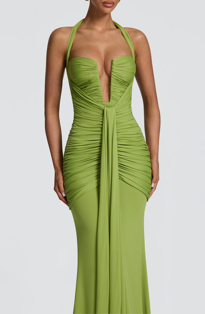 Morrigan Maxi Elbise - Haki Yeşili