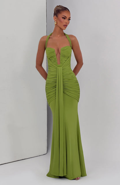 Morrigan Maxi Elbise - Haki Yeşili