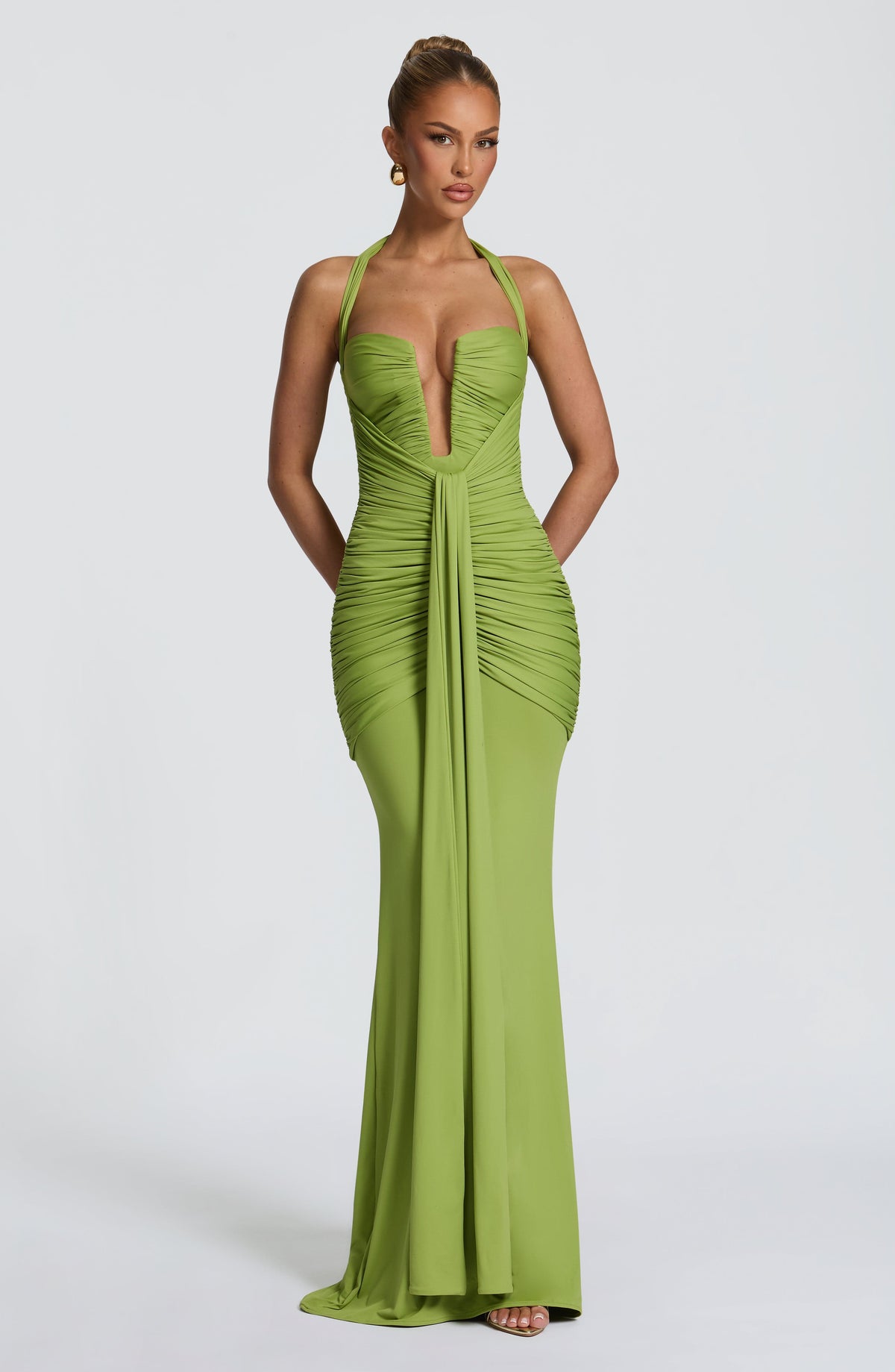 Morrigan Maxi Elbise - Haki Yeşili