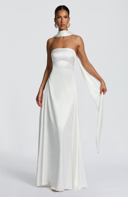 Morven Maxi Elbise - Fildişi
