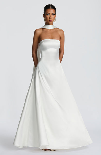 Morven Maxi Elbise - Fildişi
