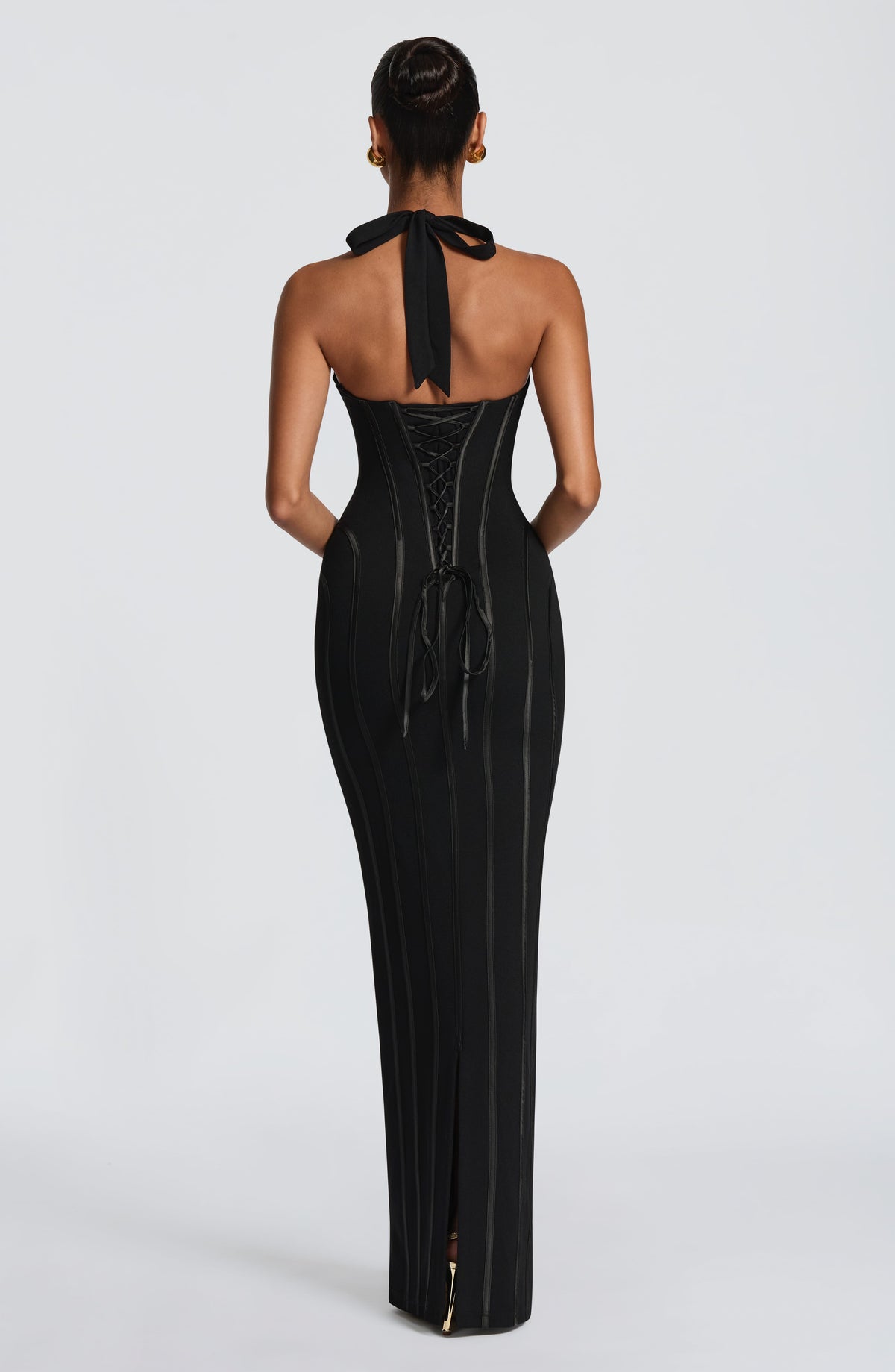 Nigella Maxi Elbise - Siyah