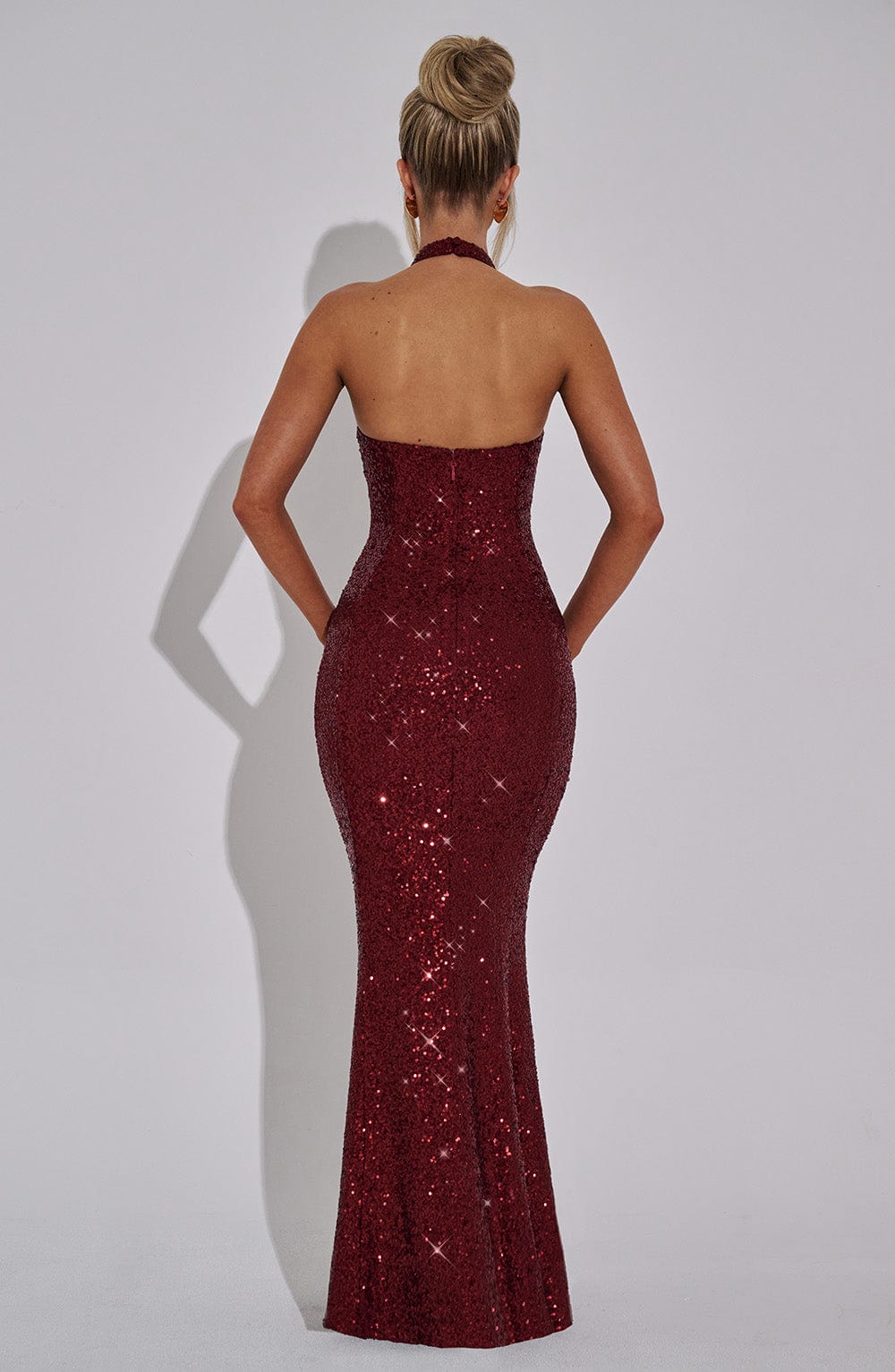 Odette Maxi Elbise - Şarap
