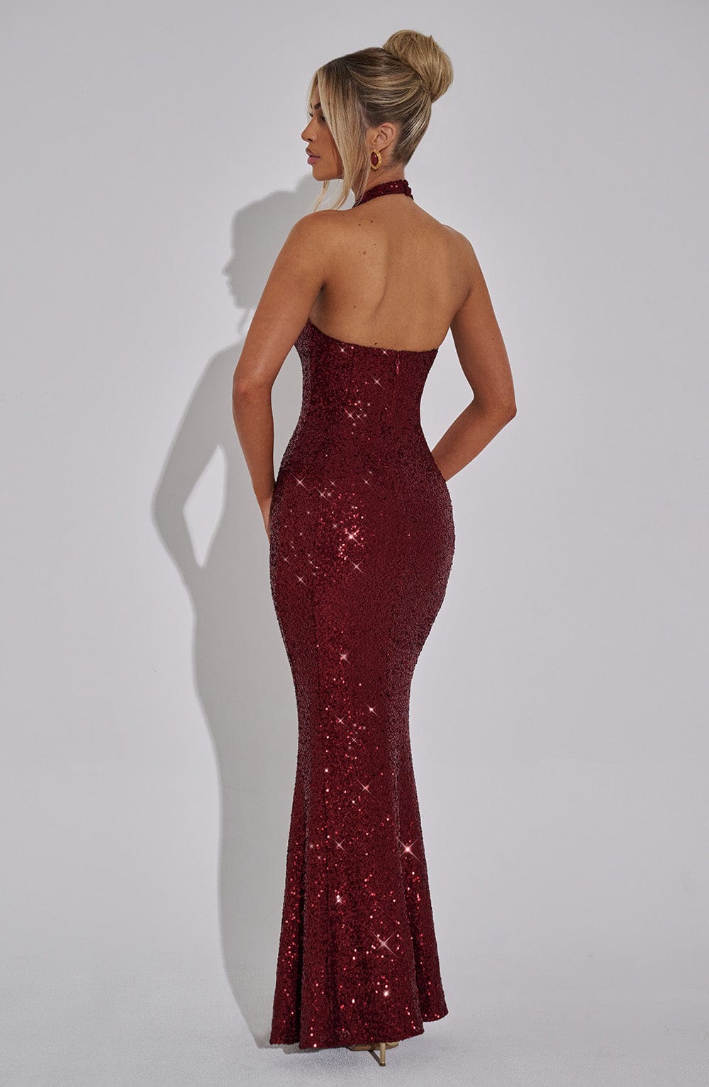 Odette Maxi Elbise - Şarap