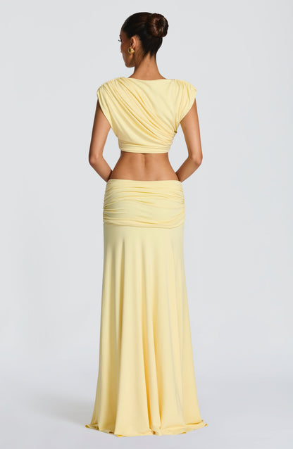 Paige Maxi Etek - Limon Sarısı