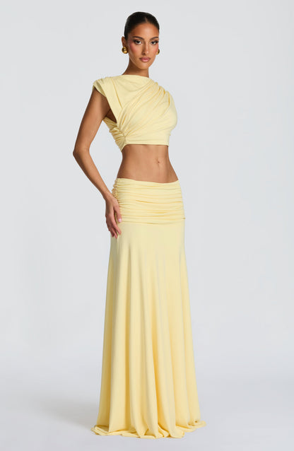Paige Maxi Etek - Limon Sarısı