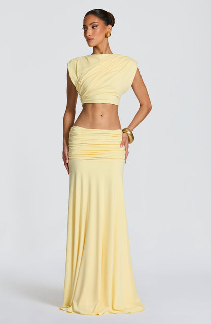 Paige Maxi Etek - Limon Sarısı