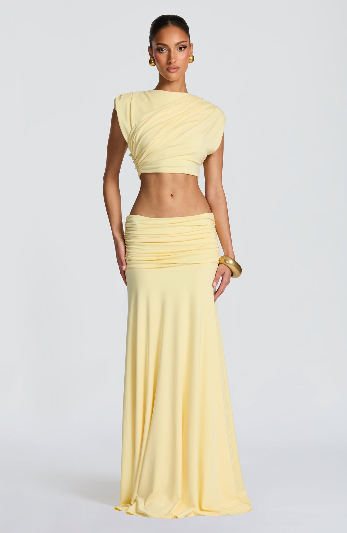 Paige Maxi Etek - Limon Sarısı