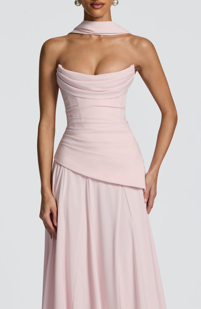 Patricia Maxi Elbise - Pudra