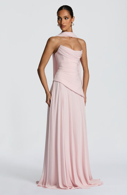 Patricia Maxi Elbise - Pudra