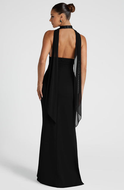 Paulina Maxi Elbise - Siyah
