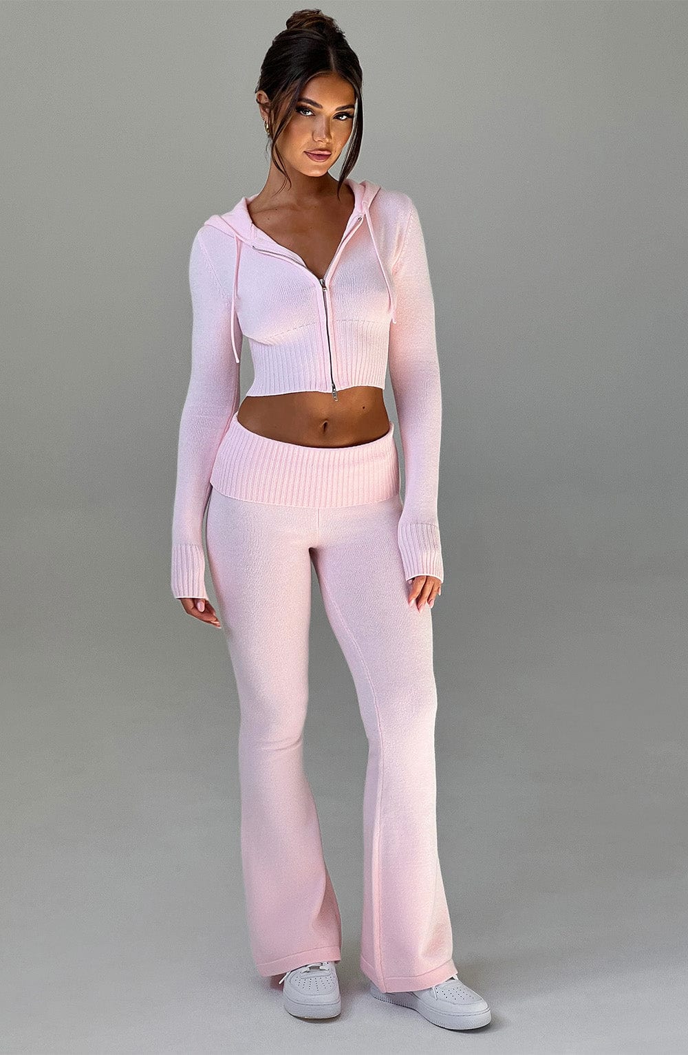 Portia Triko Pantolon - Pembe