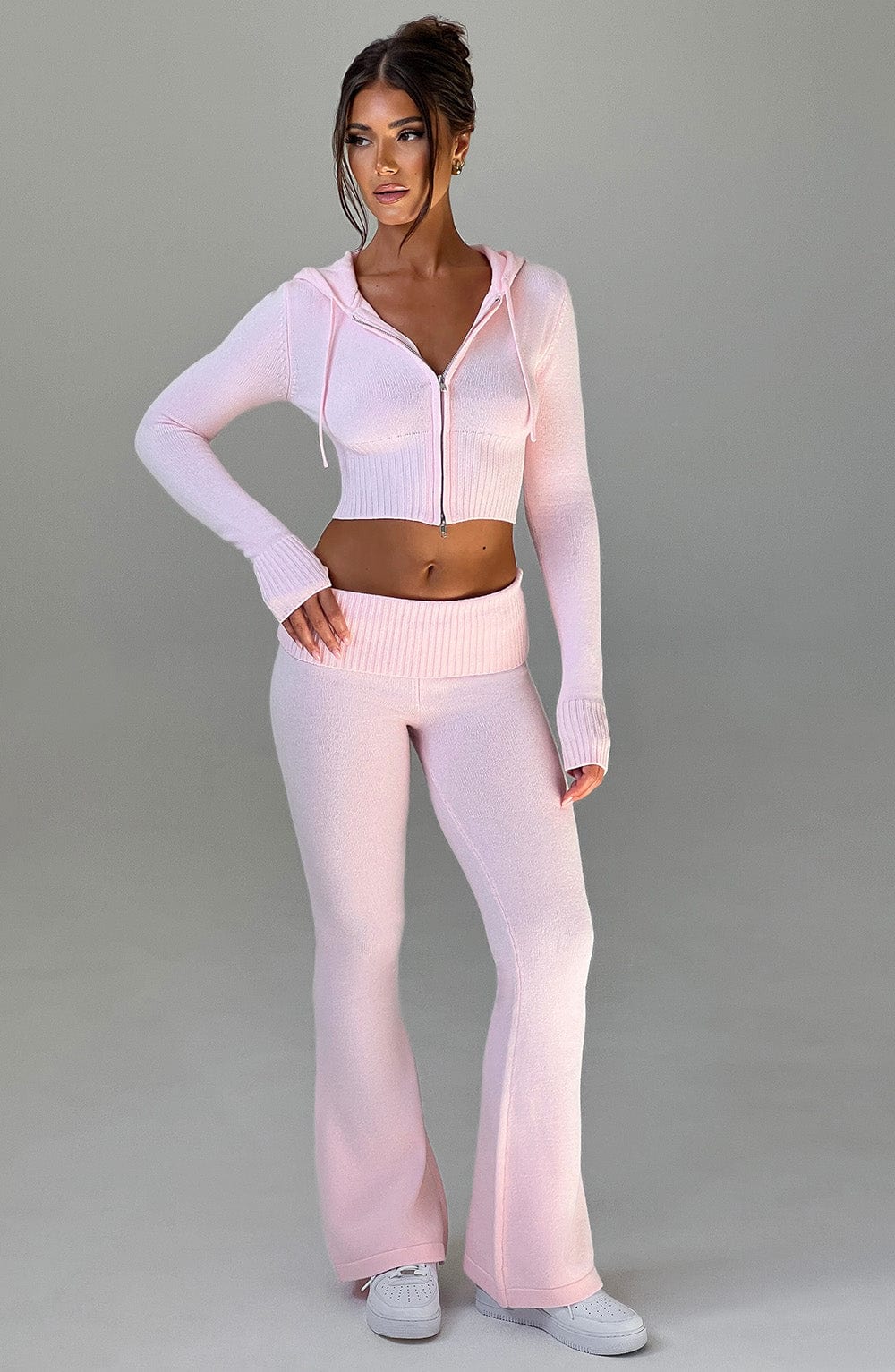 Portia Triko Pantolon - Pembe