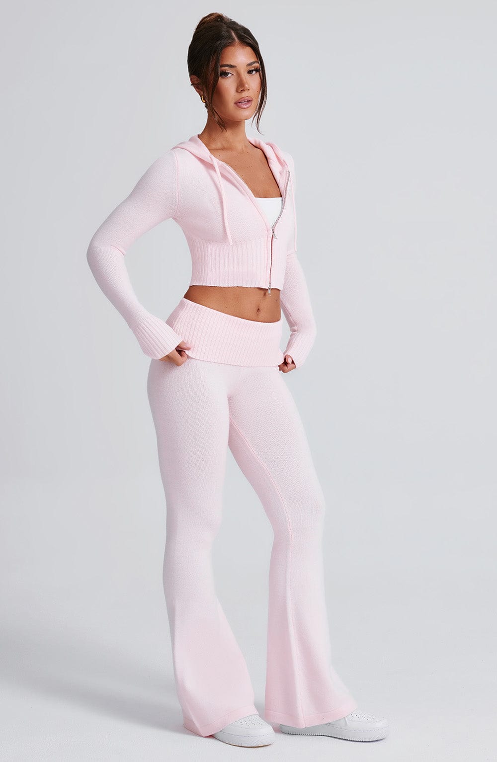 Portia Triko Pantolon - Pembe
