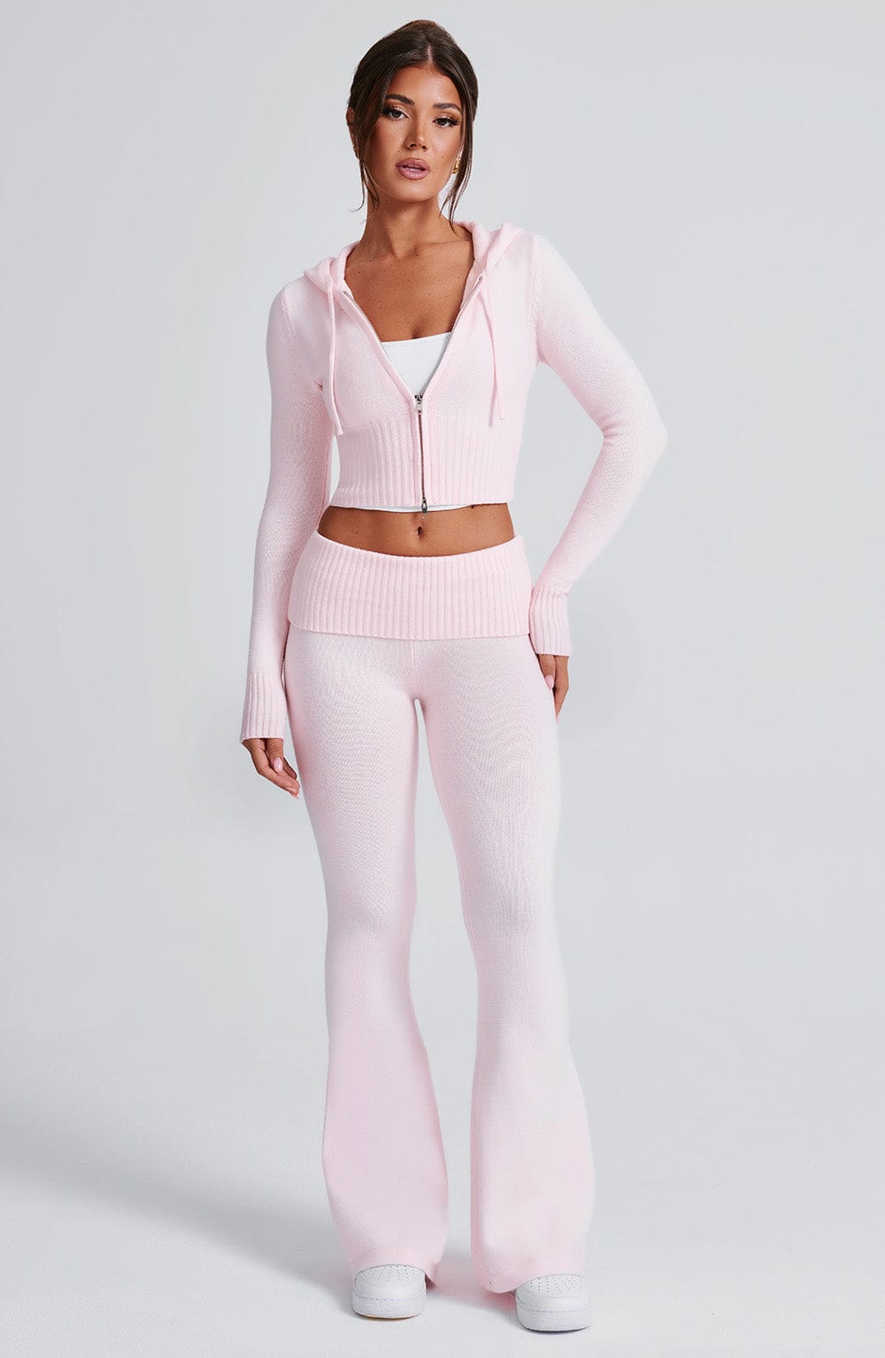 Portia Triko Pantolon - Pembe