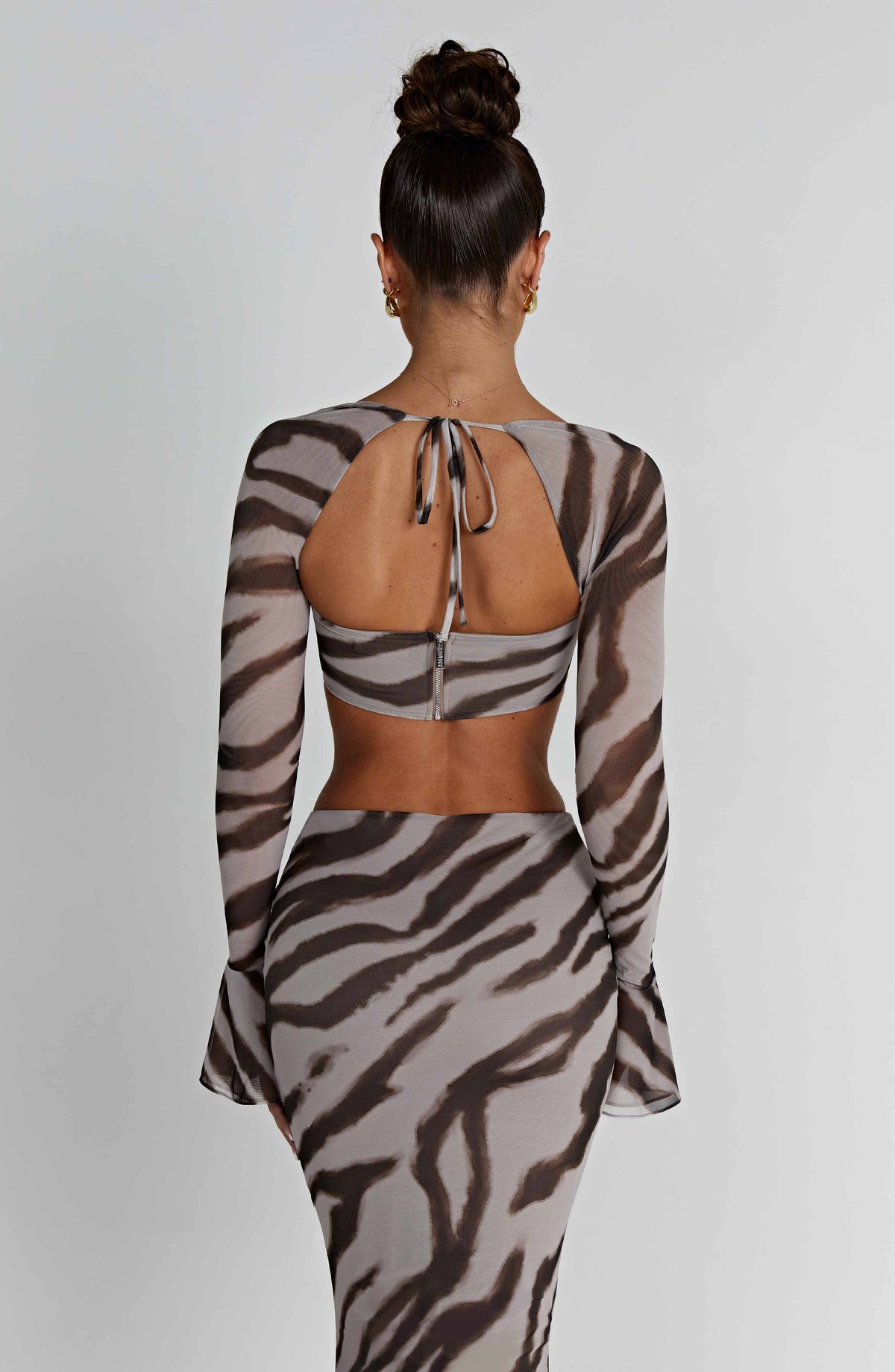 Priscilla Üst - Zebra Deseni