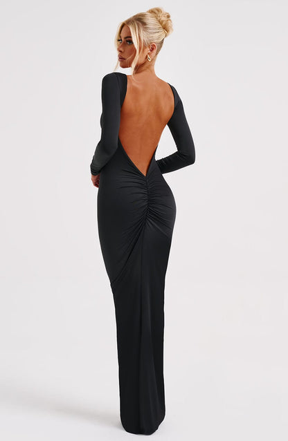 Rameesha Maxi Elbise - Siyah