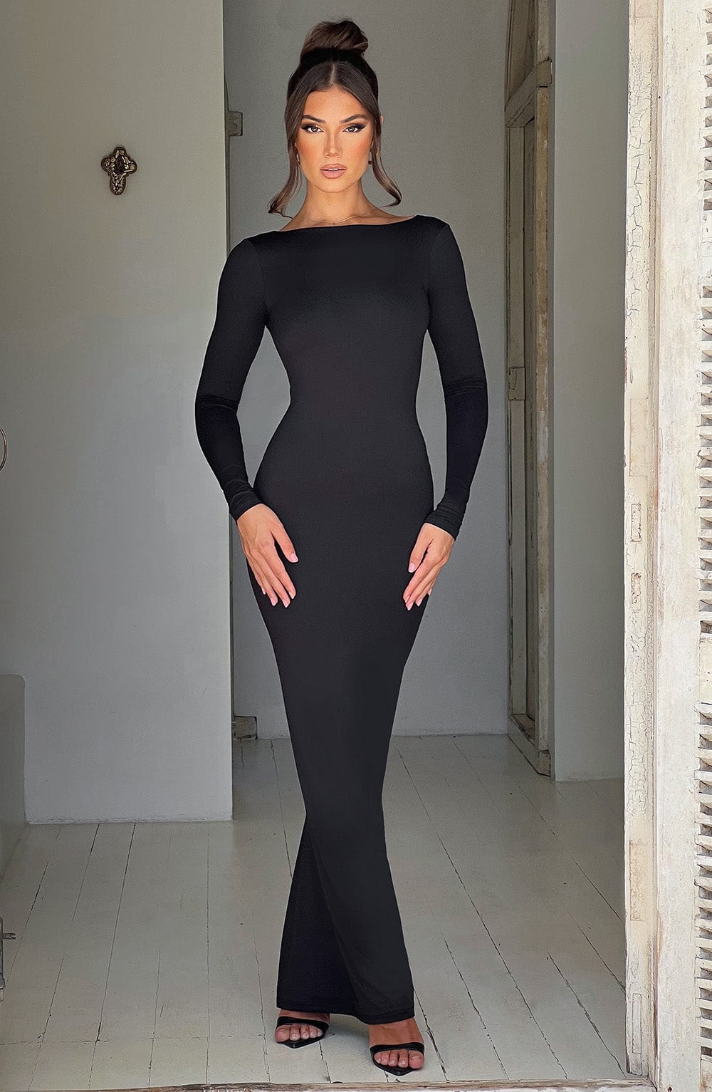 Rameesha Maxi Elbise - Siyah