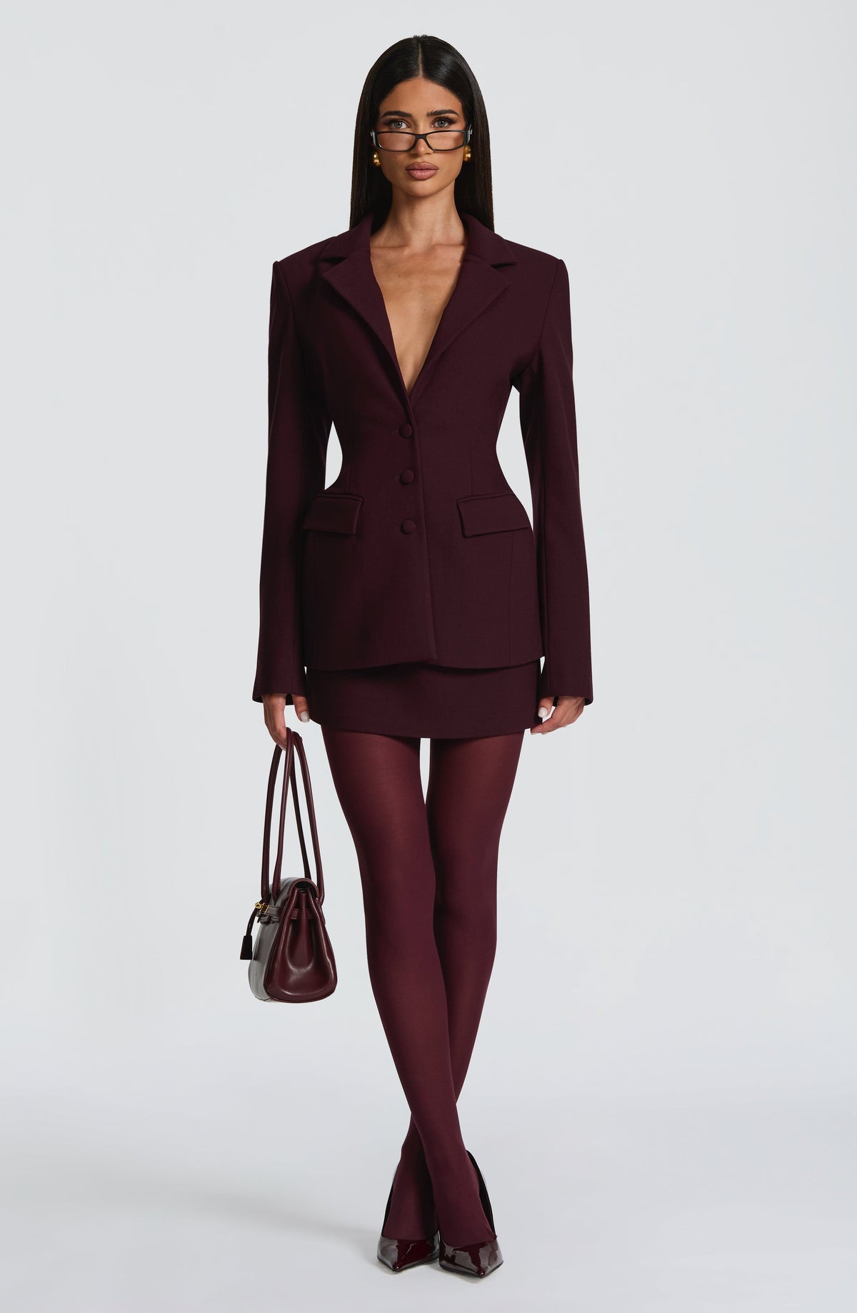 Rowena Blazer - Mürdüm