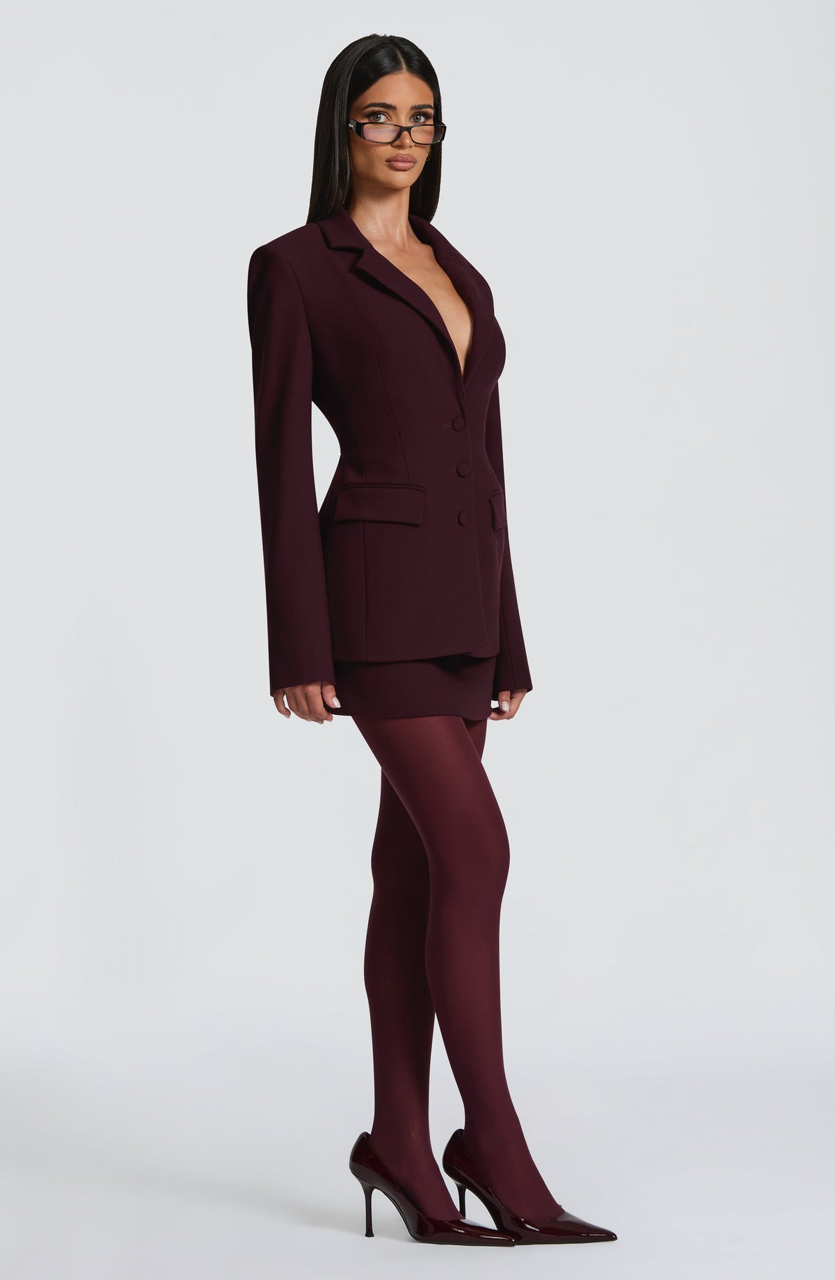 Rowena Blazer - Mürdüm