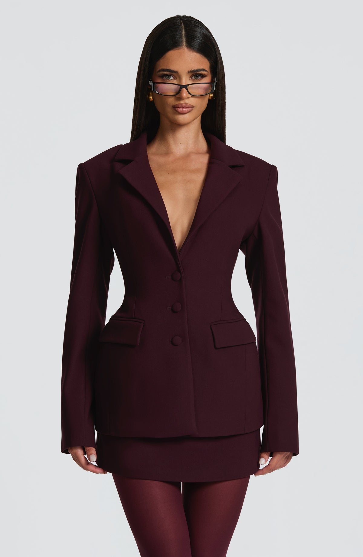Rowena Blazer - Mürdüm