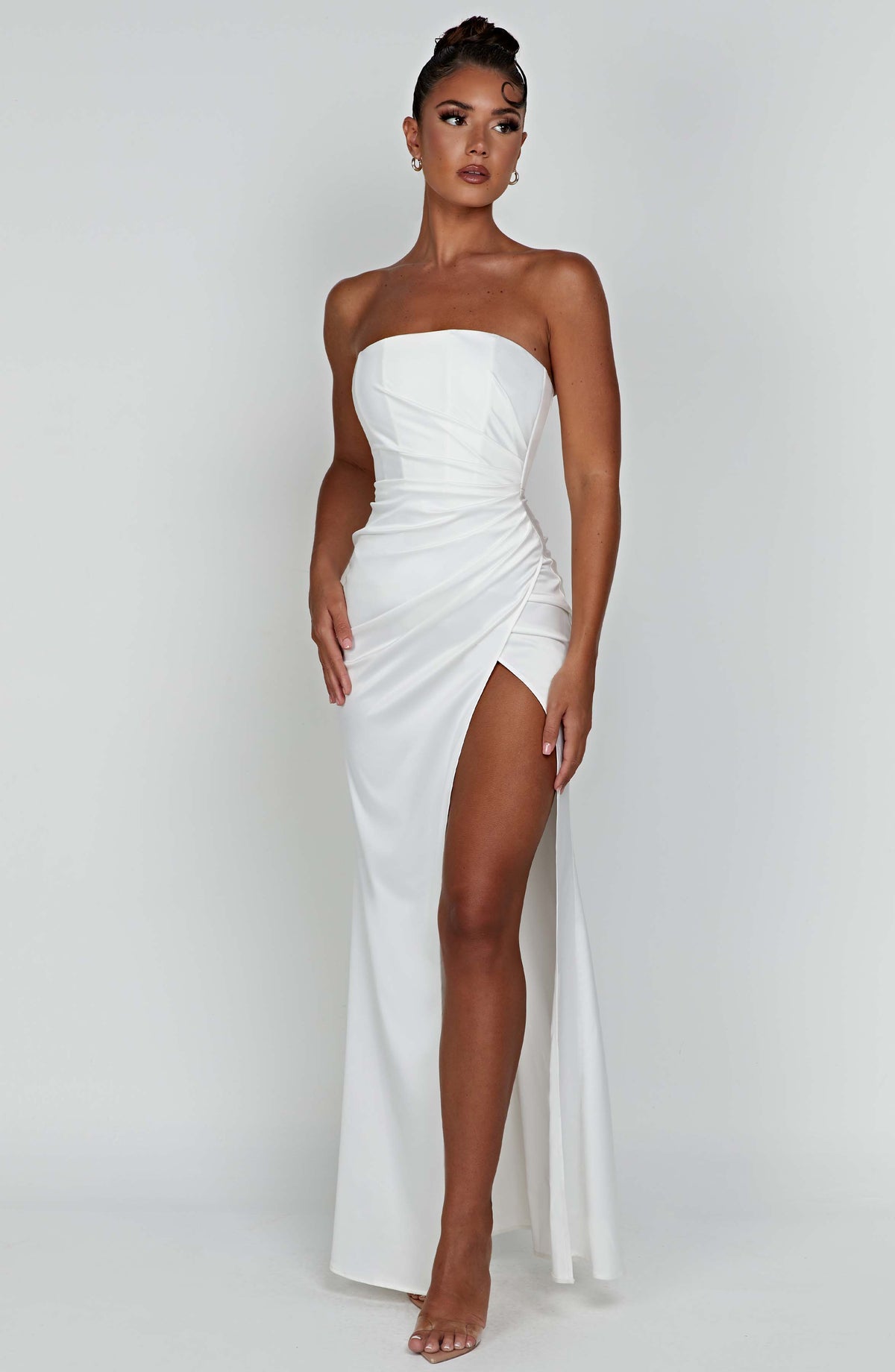 Safiya Maxi Elbise - Fildişi