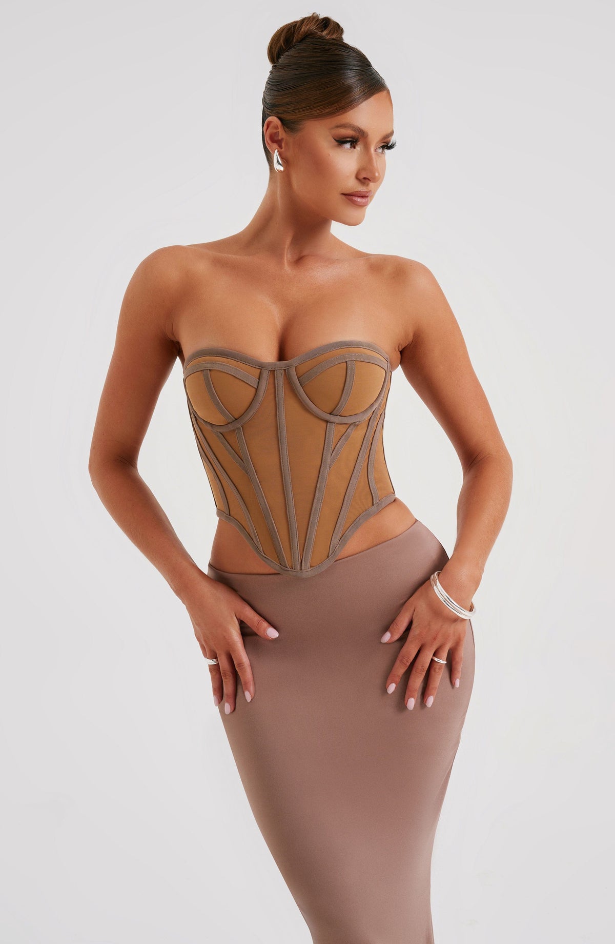 Santanna Korse - Çikolata Kahvesi/Nude