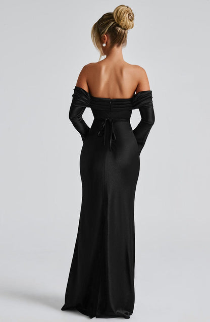 Selene Maxi Elbise - Siyah