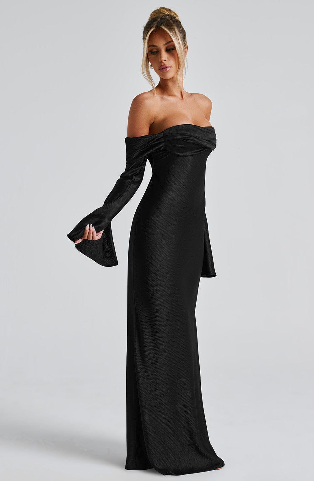 Selene Maxi Elbise - Siyah