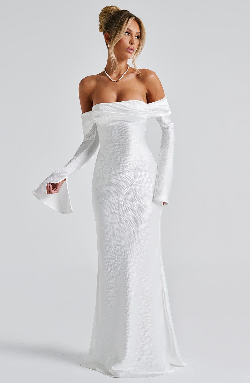 Selene Maxi Elbise - Fildişi