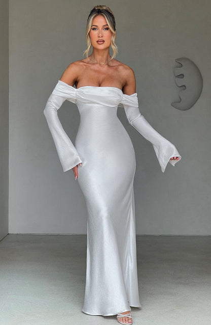 Selene Maxi Elbise - Fildişi