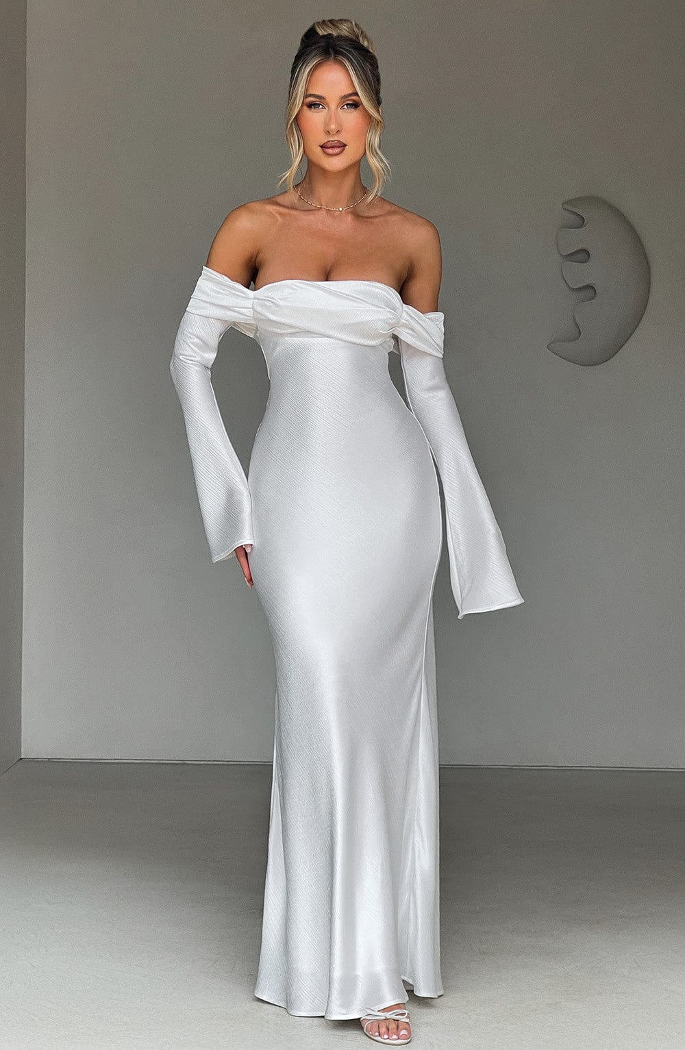 Selene Maxi Elbise - Fildişi
