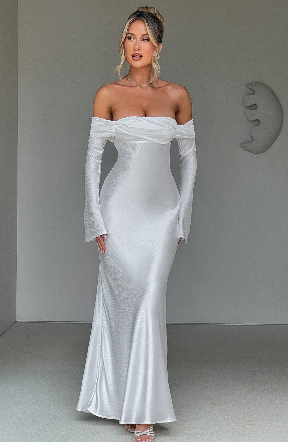 Selene Maxi Elbise - Fildişi