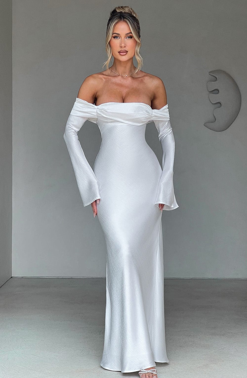 Selene Maxi Elbise - Fildişi