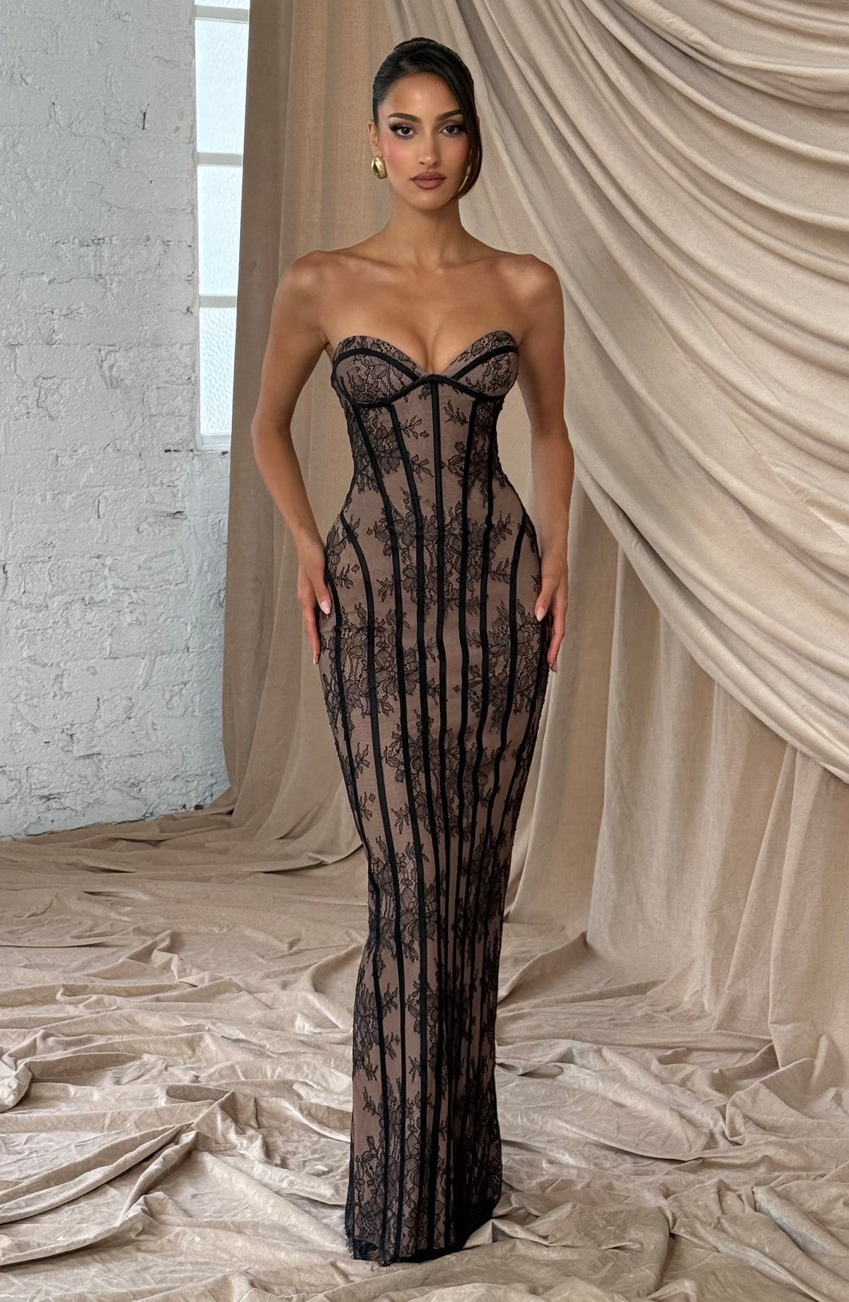 Sian Maxi Elbise - Siyah