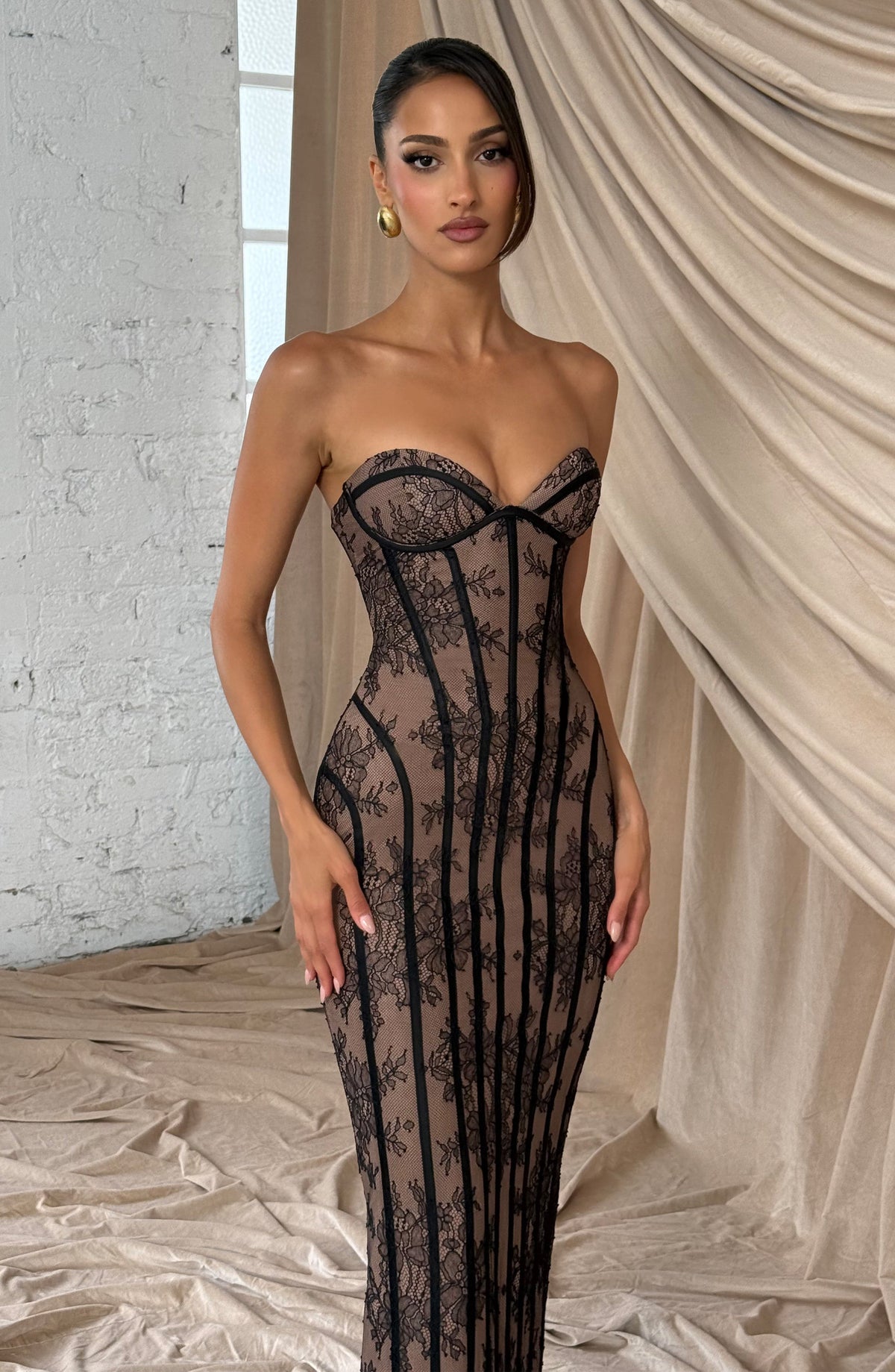 Sian Maxi Elbise - Siyah