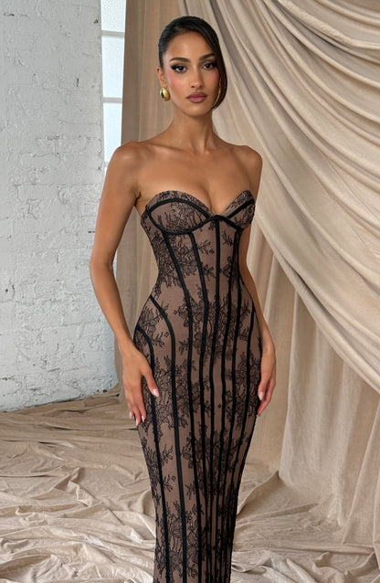 Sian Maxi Elbise - Siyah