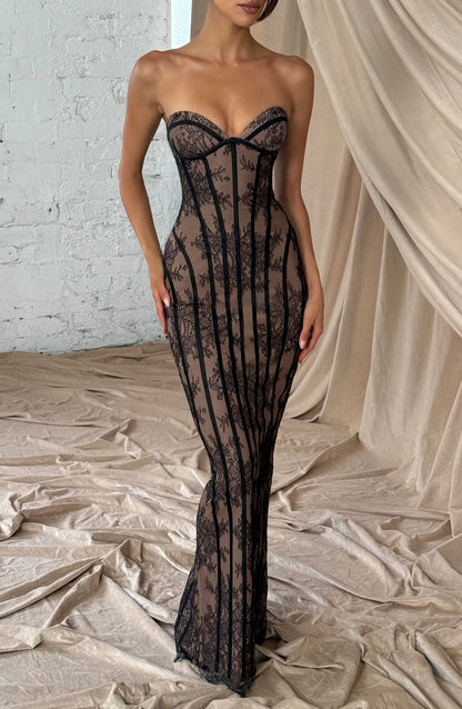 Sian Maxi Elbise - Siyah