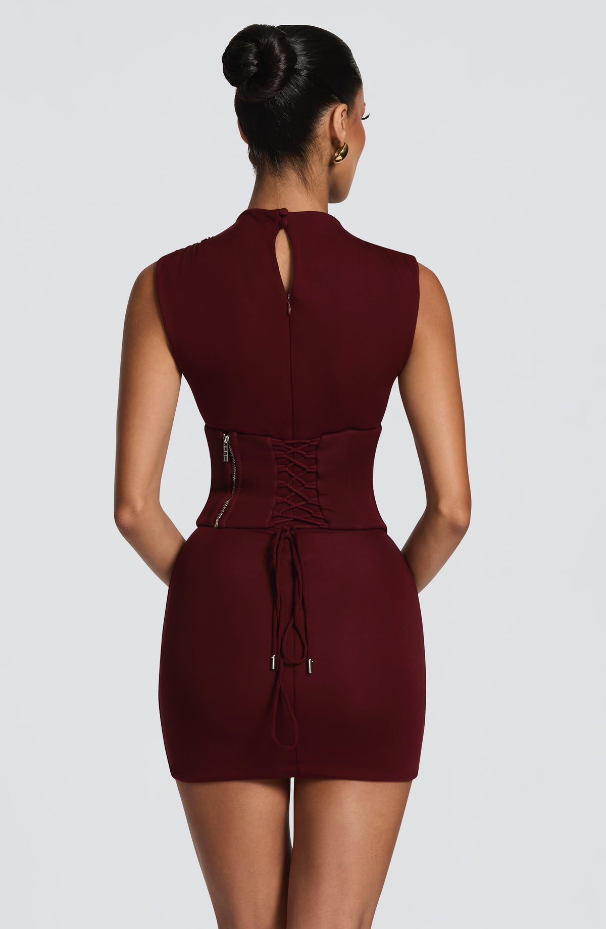 Soline Mini Elbise - Vişne Çürüğü