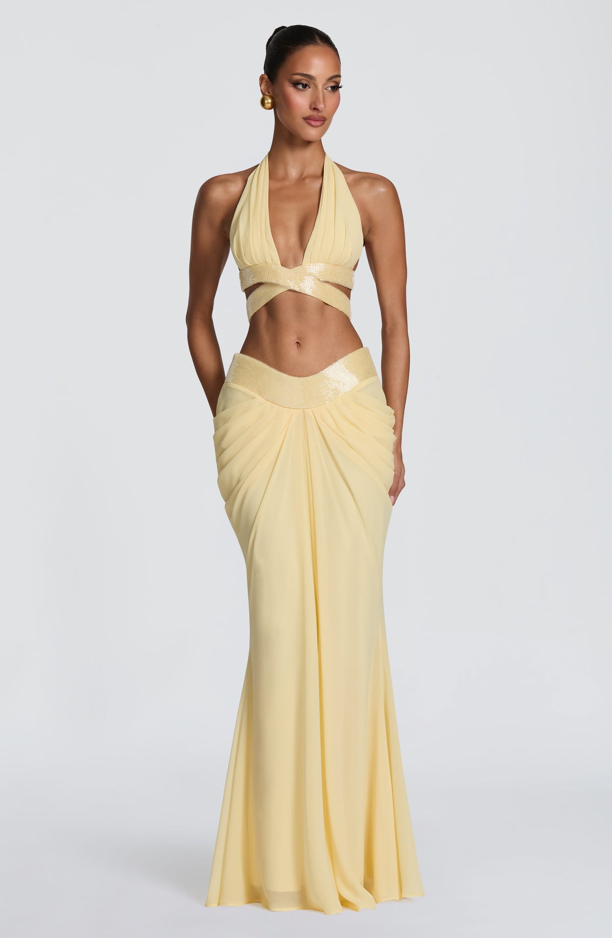 Sophie Maxi Etek - Limon Sarısı