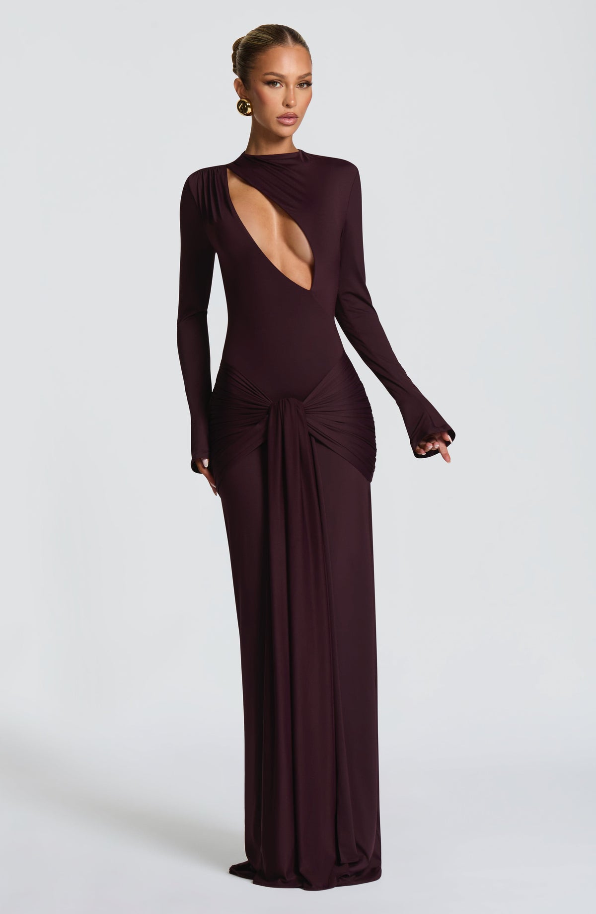 Tahnee Maxi Elbise - Mürdüm