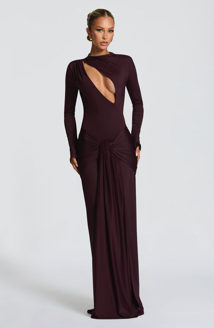 Tahnee Maxi Elbise - Mürdüm