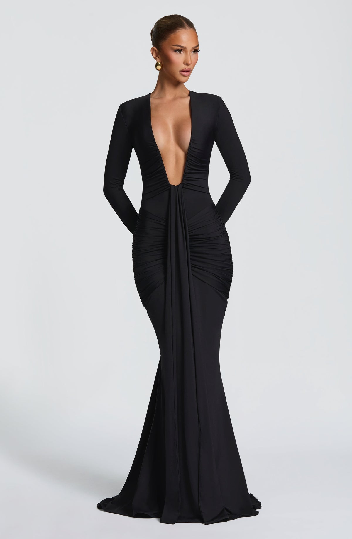 Tara Maxi Elbise - Siyah