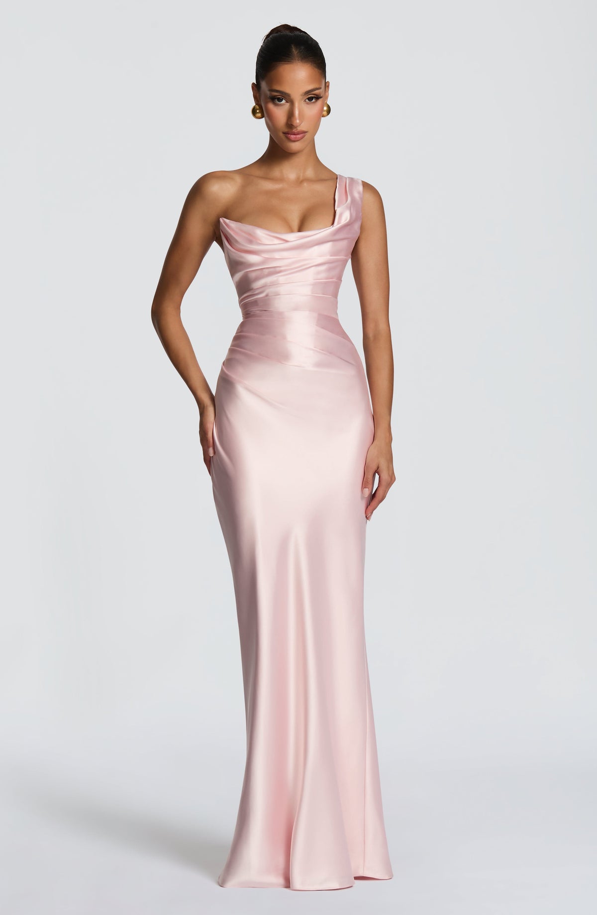Thalassa Maxi Elbise - Pudra