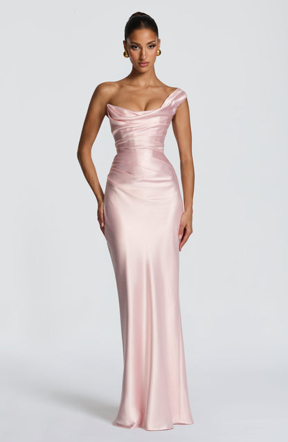 Thalassa Maxi Elbise - Pudra